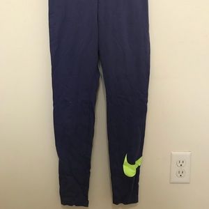 Purple Nike workout pants